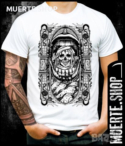 Тениска с щампа LA MORT