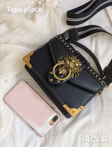 Страхотна черна кожена чанта модел 2025, снимка 2 - Чанти - 50663741