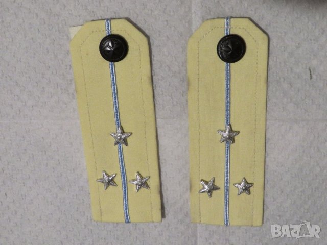 Чифт  военни пагони - Старши лейтенант от ВВС  от 80те - съхранете спомена и духа за Българската арм