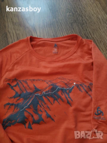 Odlo Men's Bl Top Crew Neck S / S Concord Shirt - мъжка мерино тениска М, снимка 3 - Тениски - 51339906