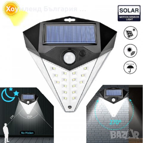 ПРОМО! Ярка соларна лампа с 38 диода, три режима на осветяване и фотоклетка, снимка 7 - Соларни лампи - 29401920