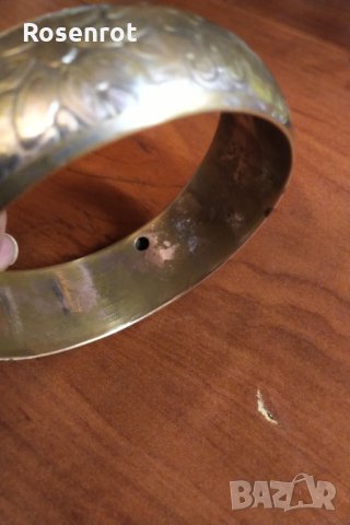  Сребърна гривна с позлата НАМАЛЕНА , снимка 4 - Гривни - 30330393