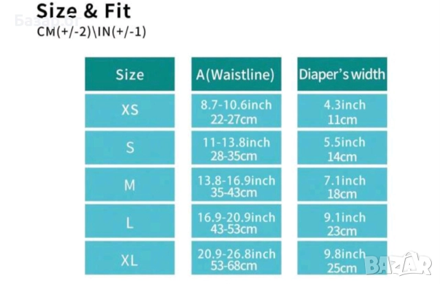 Памперс - пелени за мъжки кучета, снимка 3 - За кучета - 52715386