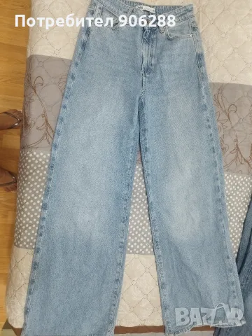 Дънки Zara Z1975 Wide-leg с висока талия, размер [34] – Като нови!