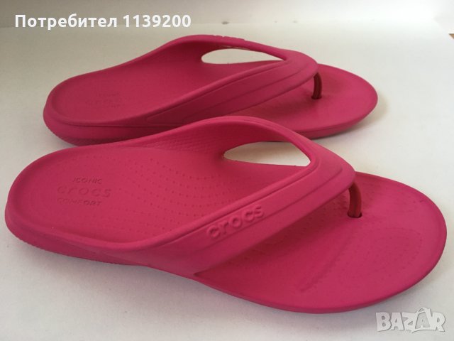 CROCS Iconic Comfort номер 35 розови джапанки чехли, снимка 3 - Джапанки - 29856094
