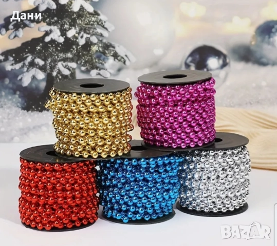 Креативна коледна украса от мъниста, снимка 2 - Декорация за дома - 52584714