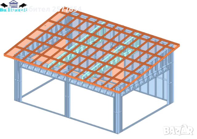 Конструкция за Гараж,Паркинг-33.5м²-6,7м x 5м, снимка 3 - Строителни материали - 44177280