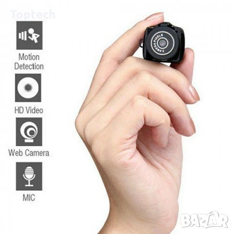 Мини камера със сензор за движение и нощно виждане - 2MP Mini Full HD Camera, снимка 7 - Камери - 30052481
