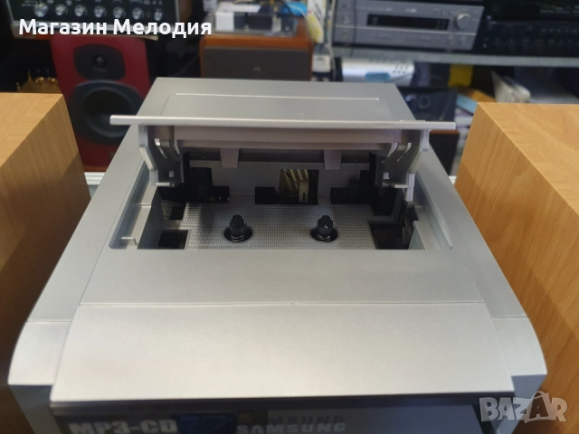 Аудиосистема Samsung MM-ZJ8 с две тонколони и дистанционно. Има ради, дуск, касета и aux. В отлично , снимка 7 - Аудиосистеми - 50737722