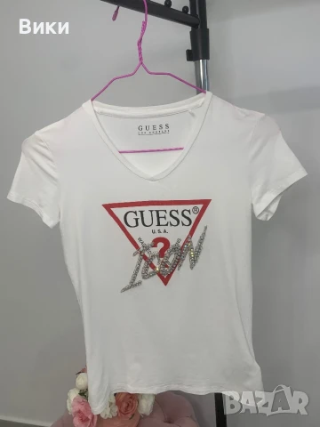 Тениска Guess, размер S, снимка 4 - Тениски - 50449607