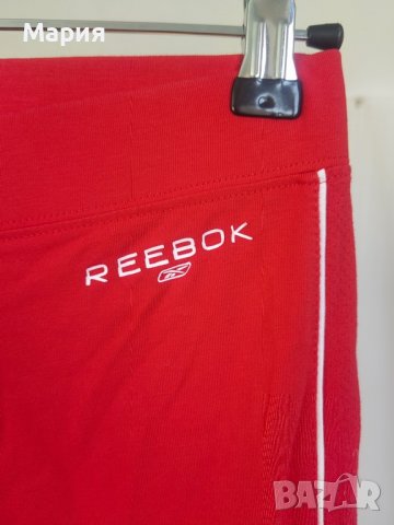 38 С Оригинален Reebok Дамски Спортен Клин Панталлн Широк Червен Памук и Еластан, снимка 4 - Спортни екипи - 39700273