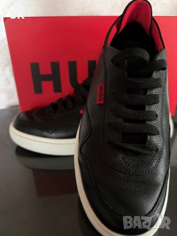 Мъжки маратонки Hugo ест.кожа, снимка 3 - Маратонки - 53380051