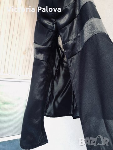 Черен гладък елегантен потник MEXX, снимка 5 - Потници - 29112098