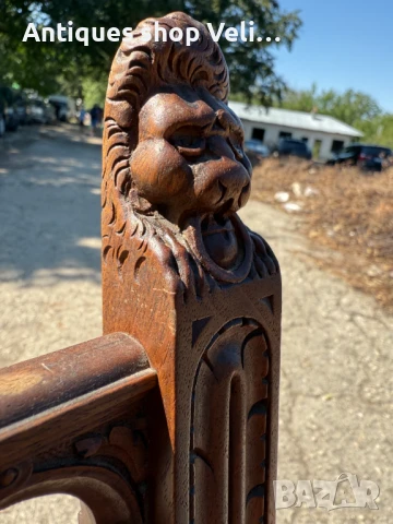 Стар трапезен стол №7294, снимка 7 - Антикварни и старинни предмети - 51250500