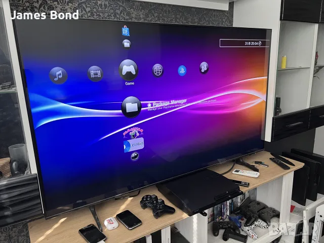 Хакнат PlayStation 3 Slim 320GB + 15 игри + Джойстик, снимка 6 - PlayStation конзоли - 55890357
