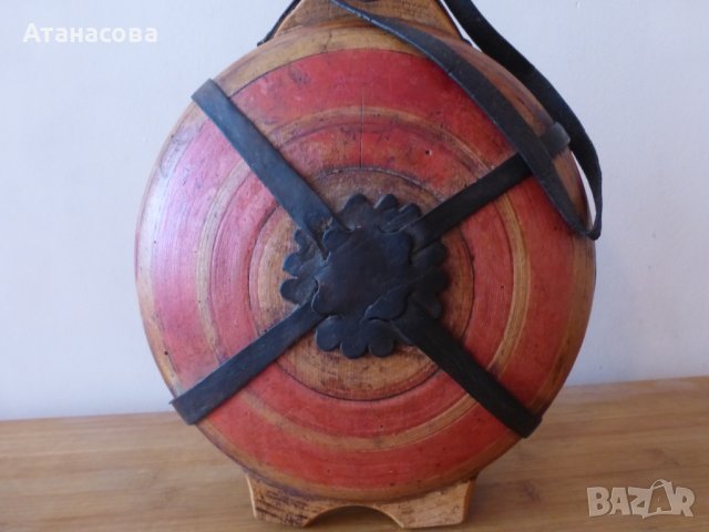 Бъклица стара дървена 1920 г, снимка 2 - Антикварни и старинни предмети - 44246853