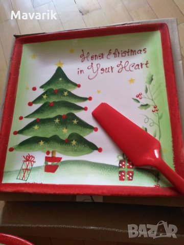 Коледен сет от 4 части порцелан, снимка 4 - Сервизи - 30679776