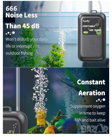 Кислородна помпа на батерии за аквариуми, снимка 3 - Друга електроника - 53983843