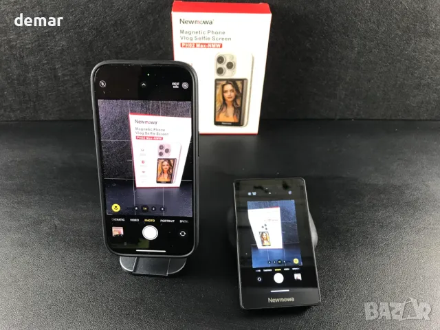 Newmowa 4K 30fps кабелен+1080P безжичен екран, 2 в 1 магнитен за селфи, снимка 8 - Селфи стикове, аксесоари - 49494619