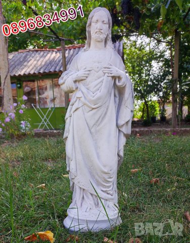 Исус Христос от бетон. Статуя Фигура от бетон за декорация на дом и градина, снимка 3 - Градински мебели, декорация  - 38167105