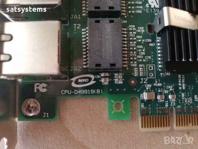 HP NC360T PCI Express Dual Port Gigabit Server Adapter, снимка 6 - Мрежови адаптери - 34096111