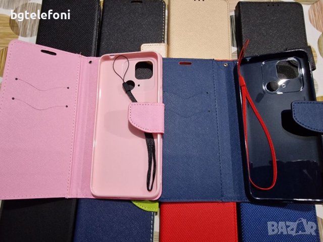 Намалени!!! Xiaomi Redmi 10C калъфи тип тефтер със силиконово легло, снимка 12 - Калъфи, кейсове - 39277687