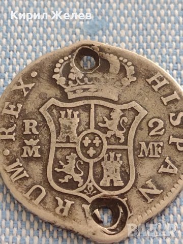 Сребърна монета 2 реала 1795г. Карлос IV Мадрид Испания 13640, снимка 8 - Нумизматика и бонистика - 42915094