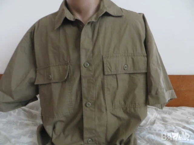 Мъжка риза с къс ръкав H&M, подходяща за лов и риболов, снимка 1