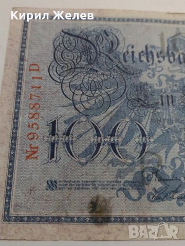 Райх банкнота - Германия - 100 марки / 1908 година- 17965, снимка 5 - Нумизматика и бонистика - 31024723
