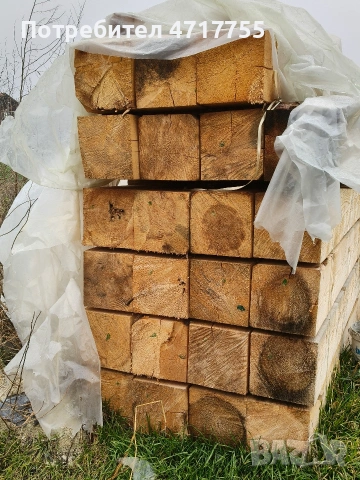 Иглолистни греди, 3 м, 25х25 см, снимка 2 - Строителни материали - 53209432