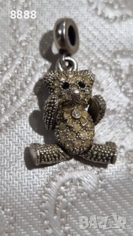 Колекционерско сребърно мече талисман , снимка 4 - Колиета, медальони, синджири - 44280099