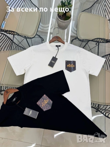Fendi Мъжка Тениска👕Мъжка Блуза С Къс Ръкав Код Mens P.169, снимка 3 - Тениски - 53921229