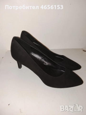 ДАМСКИ ВЕЛУРЕНИ ЧЕРНИ ОБУВКИ , GRACELAND N 40
