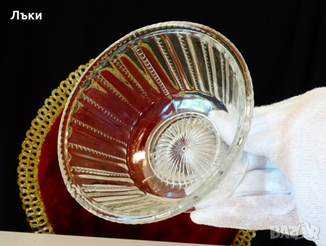 Стъклена бонбониера,купичка за ядки. , снимка 2 - Аксесоари за кухня - 34563148