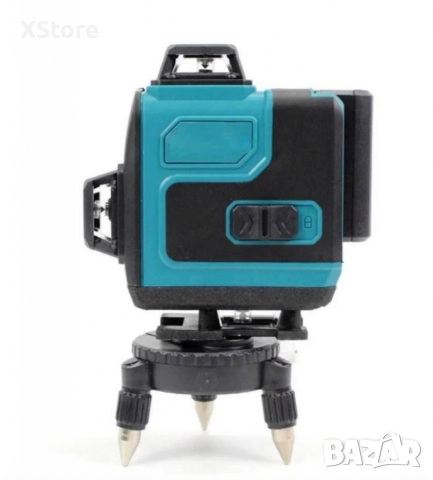 Самонивелиращ Лазерен Нивелир 4D с 16 Линии, Зелен Лазер, Тринога и Куфар, снимка 6 - Друга електроника - 52568646