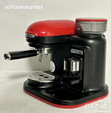  Еспресо машина Ariete 1318 Moderna с вградена мелачка – Ретро стил и перфектно кафе, снимка 5 - Кафемашини - 54055502