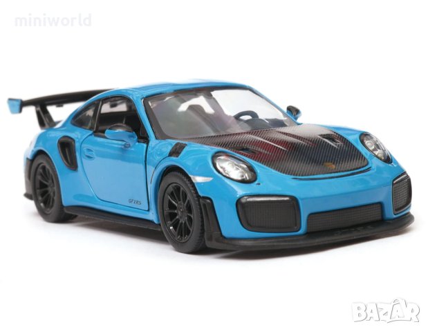 Porsche 911 GT2 RS - мащаб 1:36 на KinSmart моделът е нов в кутийка, снимка 10 - Колекции - 42687511
