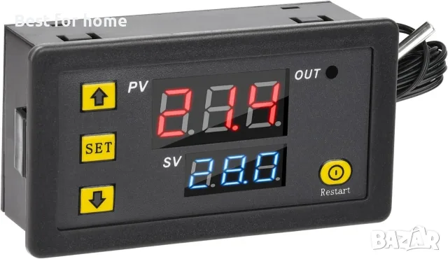 Aideepen W3230 20A 12V цифров термостат, цифров регулатор на температурата, отопление, охлаждане