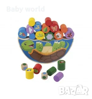 Playtive Дървен игра за баланс, снимка 4 - Образователни игри - 56545094