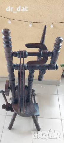 Стар голям чекрък , снимка 4 - Антикварни и старинни предмети - 50304191