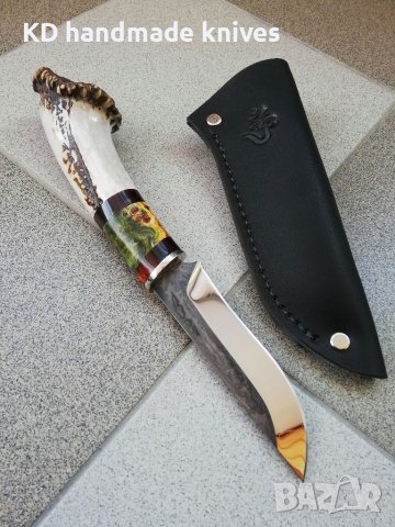 Ръчно изработен ловен нож от марка KD handmade knives ловни ножове, снимка 2 - Ловно оръжие - 39889849