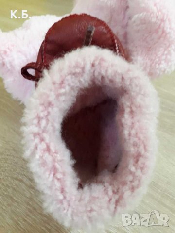 Нови! Топли бебешки терлички/буйки от еко кожа, снимка 5 - Бебешки обувки - 35124419