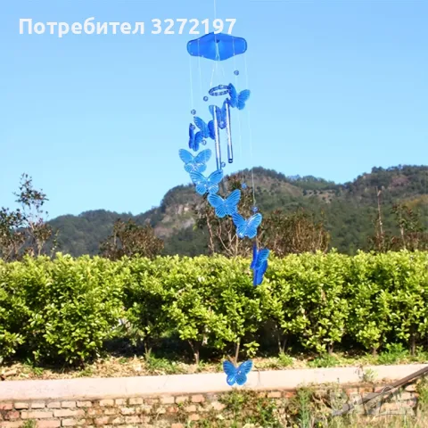 Красиви,Декоративни вятърни камбанки пеперуди Wind Chime, снимка 10 - Декорация за дома - 50255159