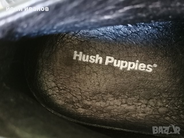 Хъш Пъпис,маркови кожени обувки 44 номер, снимка 5 - Ежедневни обувки - 38263154