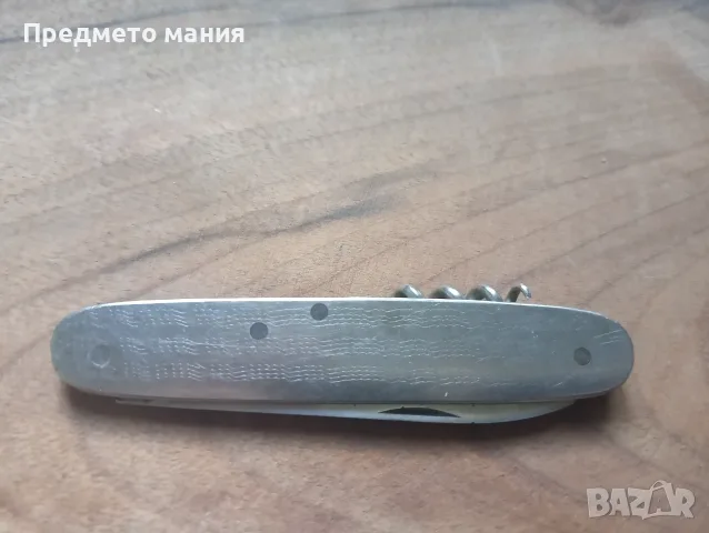 Ретро българско джобно ножче – Петко Денев / Колекционерско ножче, снимка 6 - Ножове - 56118944