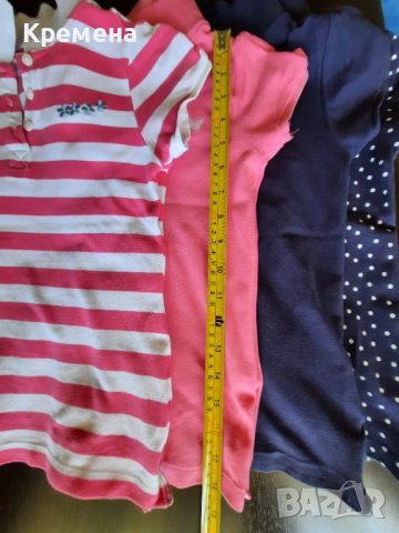 детска блузка за момиче, тип "лакосте", 110/116, 4броя-14лв, снимка 5 - Детски тениски и потници - 36789025