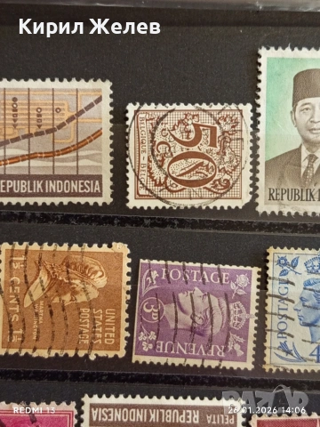 Стари пощенски марки от цял свят смесени МАРИКО, АМЕРИКА, ИНДОНЕЗИЯ за КОЛЕКЦИЯ 52011, снимка 5 - Филателия - 53231006