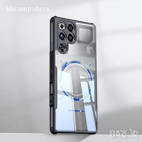 XUNDD Калъф за ZTE nubia RedMagic 11 Pro 5G / 11 Pro+ 5G с Прозрачен акрилен гръб- Черна TPU рамка, , снимка 3 - Резервни части за телефони - 52482386