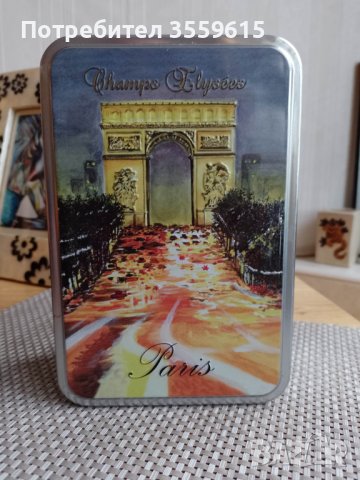 метална ретро кутия Арката в Париж, Франция , снимка 1