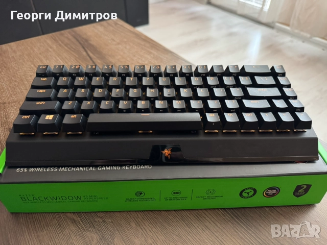 Razer - BlackWidow V3 Mini HyperSpeed,Yellow, Механична клавиатура, снимка 4 - Клавиатури и мишки - 52516755